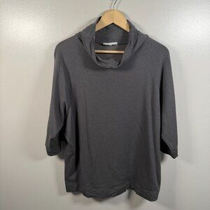 Bryn Walker Keena Top Size Small Bamboo Organic Cotton Green Cowl Neck Minimal